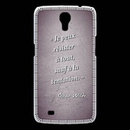 Coque Samsung Galaxy Mega Résister Violet Citation Oscar Wilde
