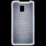 Coque LG P990 Saint pêcheur Bleu Citation Oscar Wilde