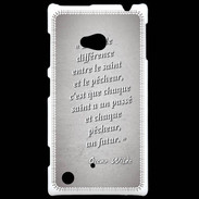 Coque Nokia Lumia 720 Saint pêcheur Gris Citation Oscar Wilde