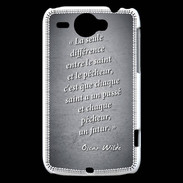 Coque HTC Wildfire G8 Saint pêcheur Noir Citation Oscar Wilde