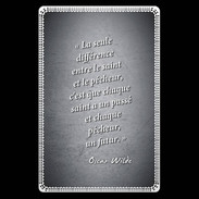 Etui carte bancaire Saint pêcheur Noir Citation Oscar Wilde