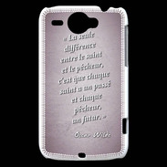 Coque HTC Wildfire G8 Saint pêcheur Rose Citation Oscar Wilde