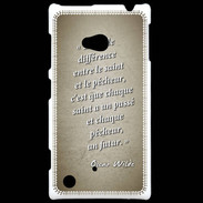 Coque Nokia Lumia 720 Saint pêcheur Sepia Citation Oscar Wilde