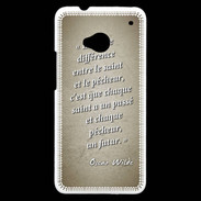 Coque HTC One Saint pêcheur Sepia Citation Oscar Wilde