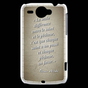 Coque HTC Wildfire G8 Saint pêcheur Sepia Citation Oscar Wilde