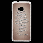 Coque HTC One Saint pêcheur Rouge Citation Oscar Wilde