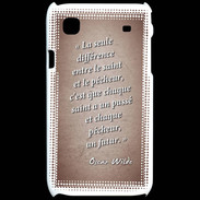 Coque Samsung Galaxy S Saint pêcheur Rouge Citation Oscar Wilde