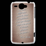 Coque HTC Wildfire G8 Saint pêcheur Rouge Citation Oscar Wilde