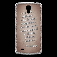 Coque Samsung Galaxy Mega Saint pêcheur Rouge Citation Oscar Wilde
