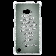 Coque Nokia Lumia 720 Saint pêcheur Vert Citation Oscar Wilde