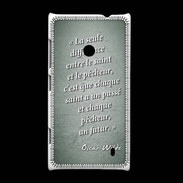 Coque Nokia Lumia 520 Saint pêcheur Vert Citation Oscar Wilde