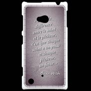 Coque Nokia Lumia 720 Saint pêcheur Violet Citation Oscar Wilde