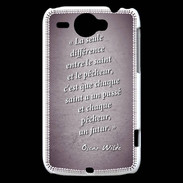 Coque HTC Wildfire G8 Saint pêcheur Violet Citation Oscar Wilde
