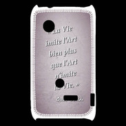 Coque Sony Xperia Typo Vie art Rose Citation Oscar Wilde