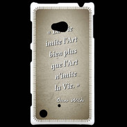Coque Nokia Lumia 720 Vie art Sepia Citation Oscar Wilde