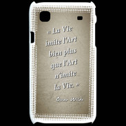 Coque Samsung Galaxy S Vie art Sepia Citation Oscar Wilde
