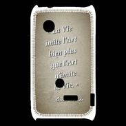Coque Sony Xperia Typo Vie art Sepia Citation Oscar Wilde
