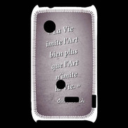 Coque Sony Xperia Typo Vie art Violet Citation Oscar Wilde