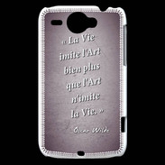 Coque HTC Wildfire G8 Vie art Violet Citation Oscar Wilde