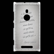 Coque Nokia Lumia 925 Vrai valeur Gris Citation Oscar Wilde
