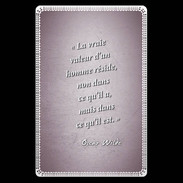 Etui carte bancaire Vraie valeur Rose Citation Oscar Wilde