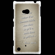 Coque Nokia Lumia 720 Vraie valeur sepia Citation Oscar Wilde