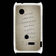 Coque Sony Xperia Typo Vraie valeur sepia Citation Oscar Wilde