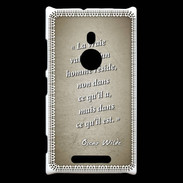 Coque Nokia Lumia 925 Vraie valeur sepia Citation Oscar Wilde