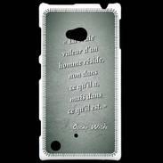 Coque Nokia Lumia 720 Vraie valeur Vert Citation Oscar Wilde