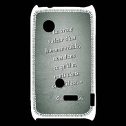Coque Sony Xperia Typo Vraie valeur Vert Citation Oscar Wilde