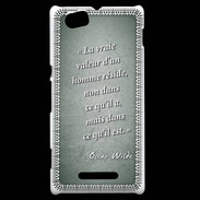 Coque Sony Xperia M Vraie valeur Vert Citation Oscar Wilde