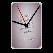 Grande pendule murale Jeuness folie Rose Citation Oscar Wilde