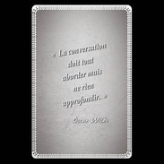 Etui carte bancaire La conversation Gris Citation Oscar Wilde