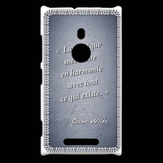 Coque Nokia Lumia 925 La musique Bleu Citation Oscar Wilde