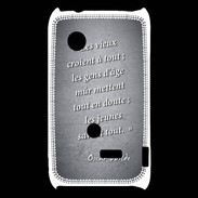 Coque Sony Xperia Typo Les vieux Noir Citation Oscar Wilde