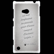 Coque Nokia Lumia 720 Quart d'heure Gris Citation Oscar Wilde