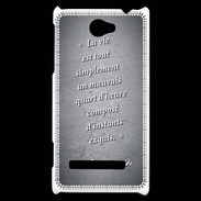 Coque HTC Windows Phone 8S Quart d'heure Noir Citation Oscar Wilde