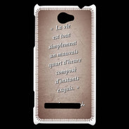 Coque HTC Windows Phone 8S Quart d'heure Rouge Citation Oscar Wilde
