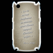 Coque Blackberry 8520 Quart d'heure Sepia Citation Oscar Wilde