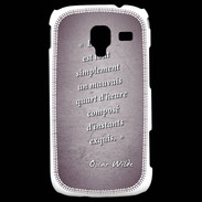 Coque Samsung Galaxy Ace 2 Quart d'heure Violet Citation Oscar Wilde