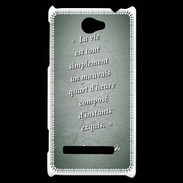 Coque HTC Windows Phone 8S Quart d'heure vert Citation Oscar Wilde