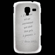 Coque Samsung Galaxy Ace 2 Sacrement amour Gris Citation Oscar Wilde