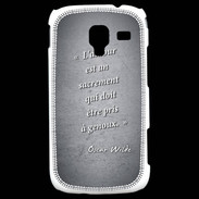 Coque Samsung Galaxy Ace 2 Sacrement amour Noir Citation Oscar Wilde