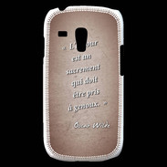 Coque Samsung Galaxy S3 Mini Sacrement amour Rouge Citation Oscar Wilde