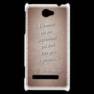 Coque HTC Windows Phone 8S Sacrement amour Rouge Citation Oscar Wilde