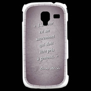 Coque Samsung Galaxy Ace 2 Sacrement amour Violet Citation Oscar Wilde