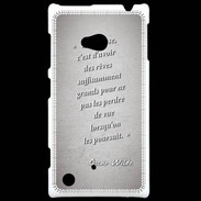 Coque Nokia Lumia 720 Sagesse rêves Gris Citation Oscar Wilde