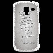 Coque Samsung Galaxy Ace 2 Sagesse rêves Gris Citation Oscar Wilde