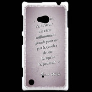 Coque Nokia Lumia 720 Sagesse rêves Rose Citation Oscar Wilde