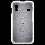 Coque Samsung ACE S5830 Sagesse rêves Noir Citation Oscar Wilde